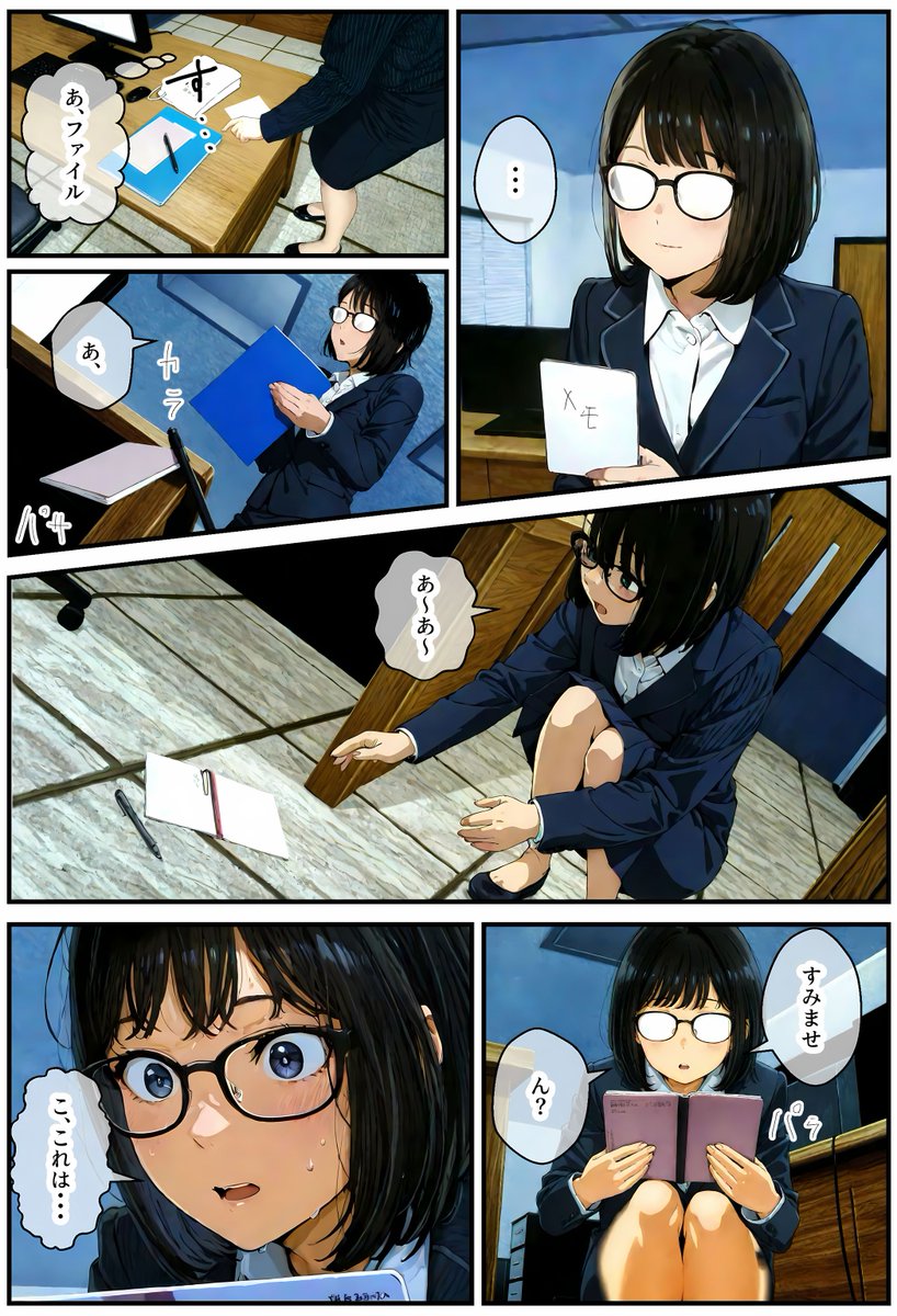 地味でオタクな後輩とエロ漫画を作ることになったんだが・・・ #エロ漫画 