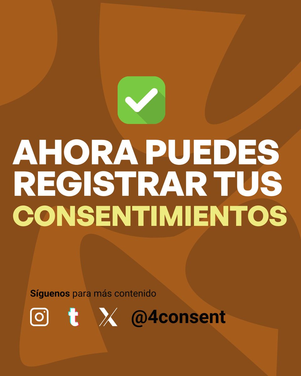 4Consent's tweet photo. 📲 ¡El momento llegó! Ahora puedes registrar tus consentimientos de forma fácil y rápida. Descarga Consent y pruébala hoy. 🔥 #ConsentApp https://t.co/SnXmkHFinT