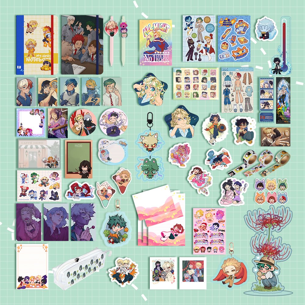💕✏️ FULL BUNDLE 🖊💕

Your eyes do not deceive you!‼️For the most obsessive merch collectors, we present our full bundle, complete with 50+ merch items, including 2 notebooks and a sticker book! 💕