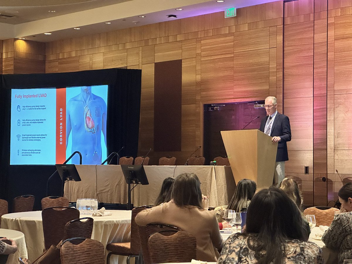 “Evolution of VAD Therapy” by Dr. Greg Aber, Founder and CEO of Corvion revealing his solution for the future of driveline-less VADs.