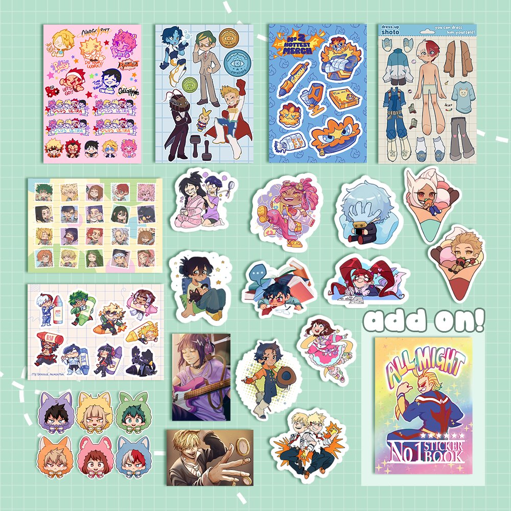 💕✏️ STICKER BUNDLE 🖊💕

Don't worry, sticker fiends! We've got a bundle just for you 😎

This listing comes with all of our sticker offerings, including our sticker sheets, die-cuts, sticker flakes, and sticker prints!