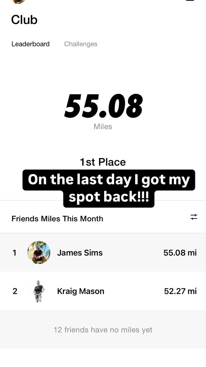 DobbyStyles's tweet image. I got my spot back on the last day of the month 

#Mileexecution