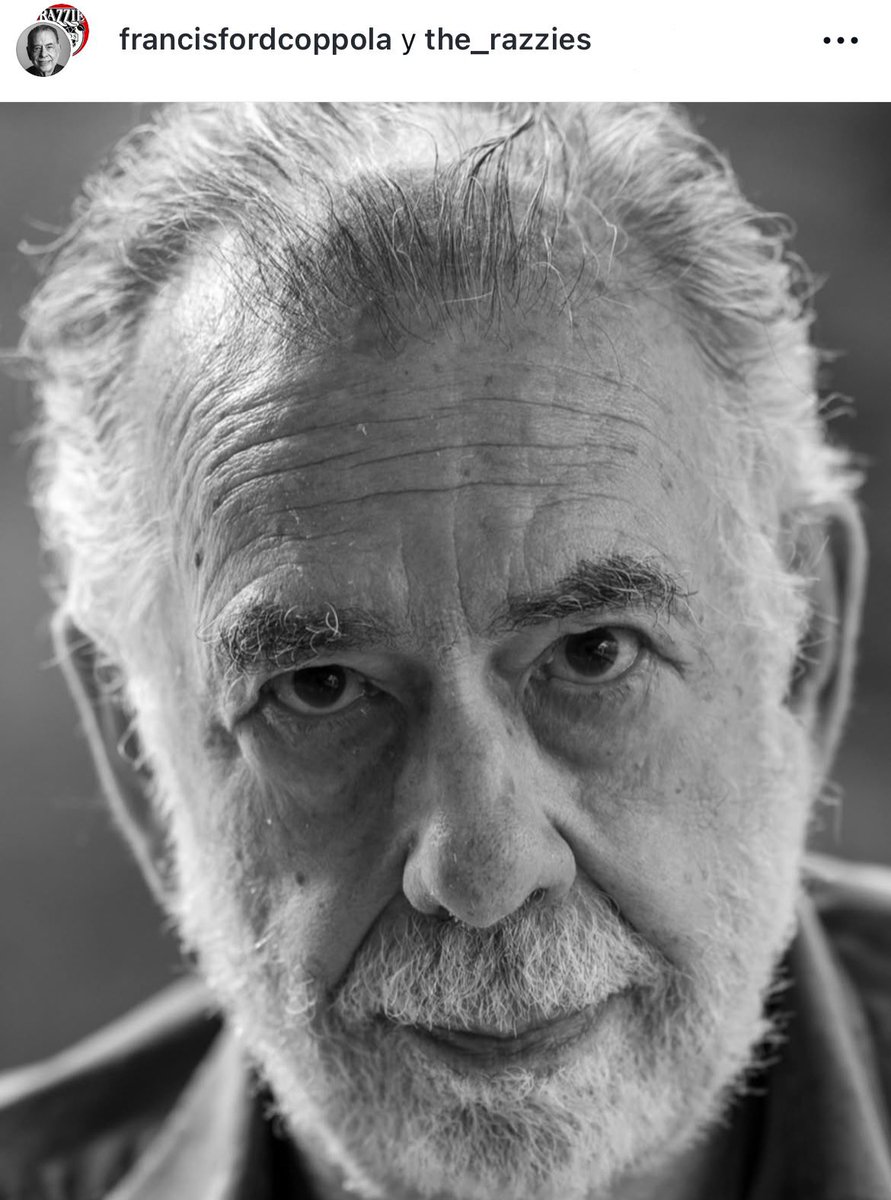 KarinaMoscol's tweet photo. … cuanta verdad dicha que ni siquiera podemos distinguir en estos tiempos donde poco o nada en el cine es un riesgo, una apuesta, es arte… es #cine 🙌🏾 . 

Grande siempre #francisfordcoppola https://t.co/KawQAND31B