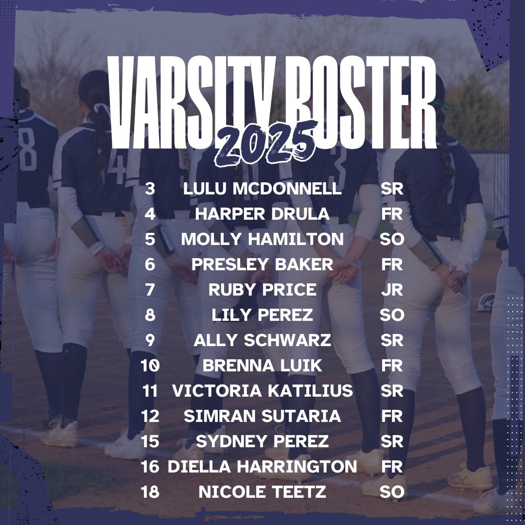 Introducing your 2025 varsity lady knights softball team ⚔️💙