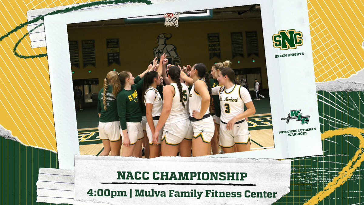 CHAMPIONSHIP GAMEDAY!! 
🆚 Wisconsin Lutheran
⏰ 4pm
🏠 Mulva Family Fitness Center
#GoGreenKnights #NS