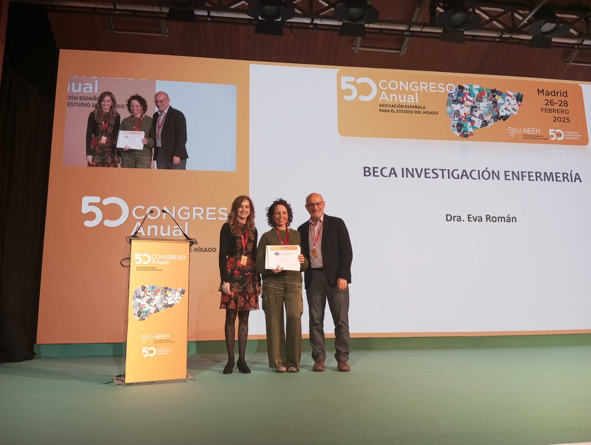 Sant Pau - Campus Salut Barcelona (@hospitalsantpau) on Twitter photo 🔬 Enhorabona a Eva M. Román <a href="/Eroman4767/">Eva Román</a>, infermera doctora de #SantPau, gestora de casos i professora de l’ <a href="/EuiSantPau/">EUI-Sant Pau</a> per la beca d'investigació infermera d’<a href="/AEEHLiver/">Asociación Española para el Estudio del Hígado</a>!
Amb aquest suport de 10.000 €, liderarà un estudi sobre #MASLD, fragilitat i qualitat de vida amb 🔬 Enhorabona a Eva M. Román <a href="/Eroman4767/">Eva Román</a>, infermera doctora de #SantPau, gestora de casos i professora de l’ <a href="/EuiSantPau/">EUI-Sant Pau</a> per la beca d'investigació infermera d’<a href="/AEEHLiver/">Asociación Española para el Estudio del Hígado</a>!
Amb aquest suport de 10.000 €, liderarà un estudi sobre #MASLD, fragilitat i qualitat de vida amb