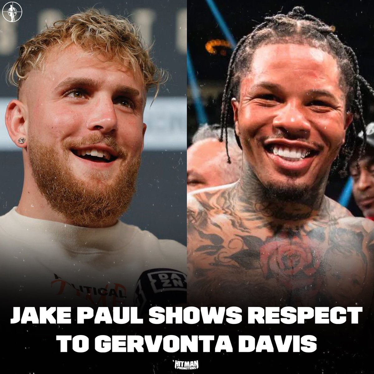 HitmanPromotion's tweet photo. Jake Paul gives respect to Gervonta Davis and will tune in to his fight tonight 🥊 https://t.co/ei8zpzVZt4