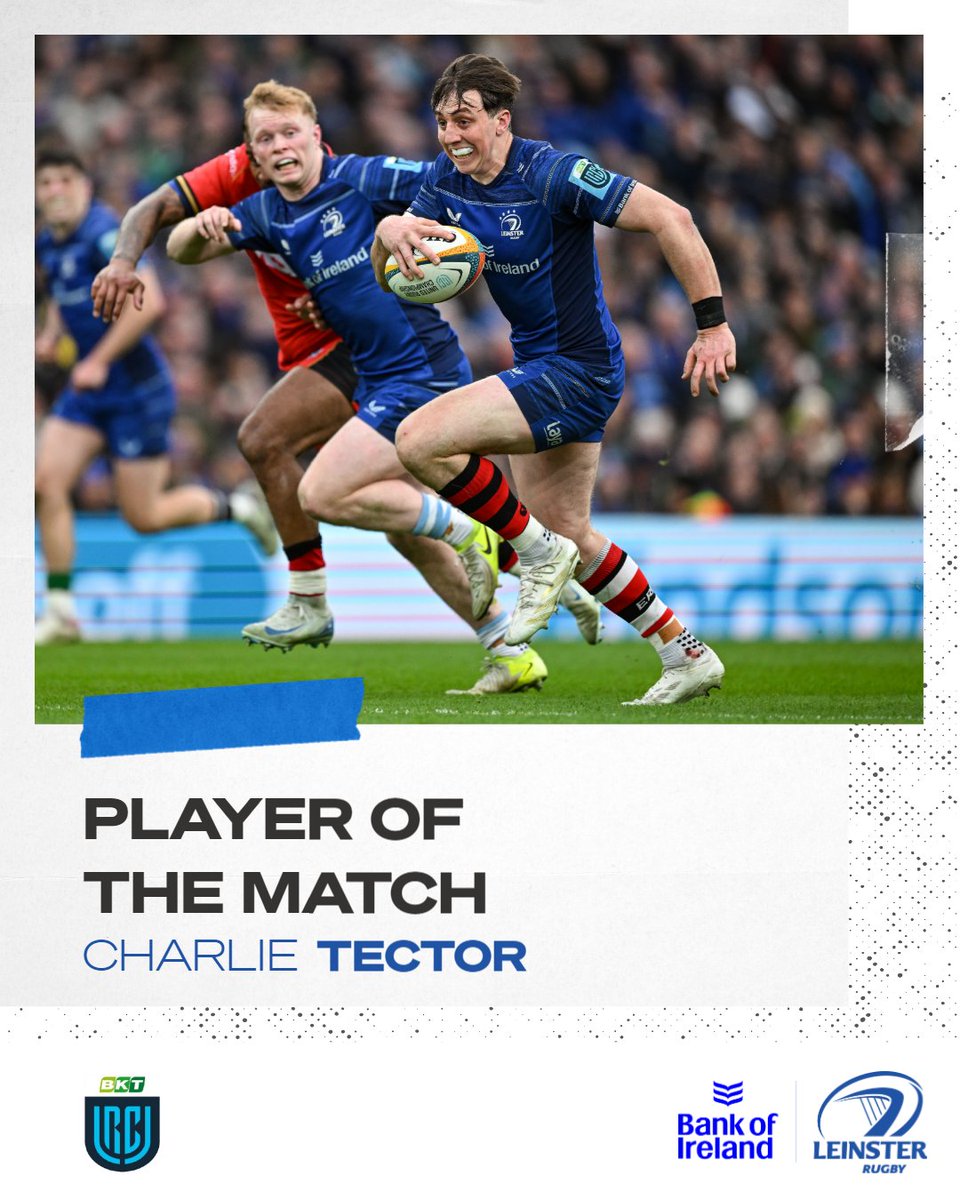 ⭐️ Charlie Tector has been named Player of the Match! 👏

#LEIvCAR #NeverLessThanEverything