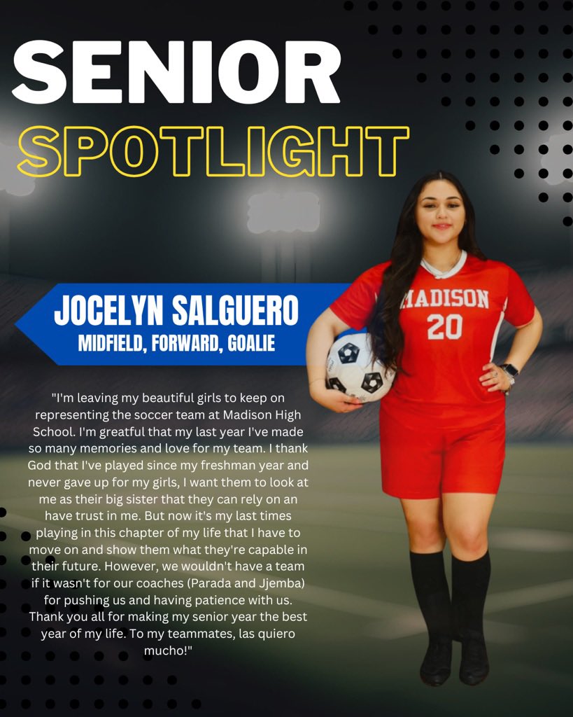 Congratulations to our Lady Marlin Soccer team for a wonderful season!! We celebrate and honor our seniors! Thank you for all your hard work and dedication to the program. Best of luck on your next endeavors! You will always be a Madison Marlin wherever you go ⚽️❤️🩵 #LadyMarlins