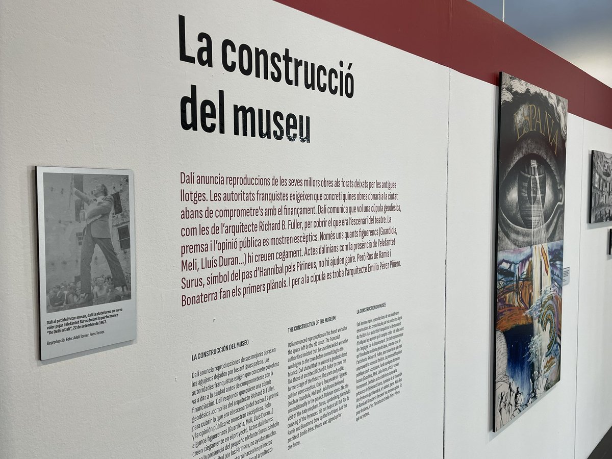 ajfigueres's tweet image. 🗣️ Hi han participat @alfonsmpuig, Joan Falgueras i Pau Subirós; i @JosepPlaya i @max_tassi, els comissaris d'una exposició amb reproduccions de cartells, fotografies i postals que es van crear per la promoció del museu i que encara podeu veure a la mateixa sala fins el 9 de març