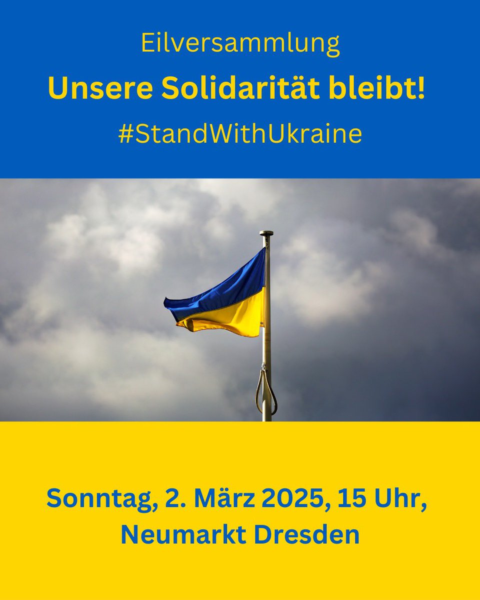 NatalijaBock's tweet photo. Wir kommen nach gestern aus der Schockstarre raus, treffen uns morg. zur spontanen Kundgebung auf dem Neumarkt u. erheben unsere Stimme,um zu erklären:wir stehen an der Seite der #Ukraine, der #Freiheit, der #Demokratie uns des Anstandes 🇺🇦
Kommt zahlreich dazu! #StandWithUkraine https://t.co/liW4Y2t0AJ