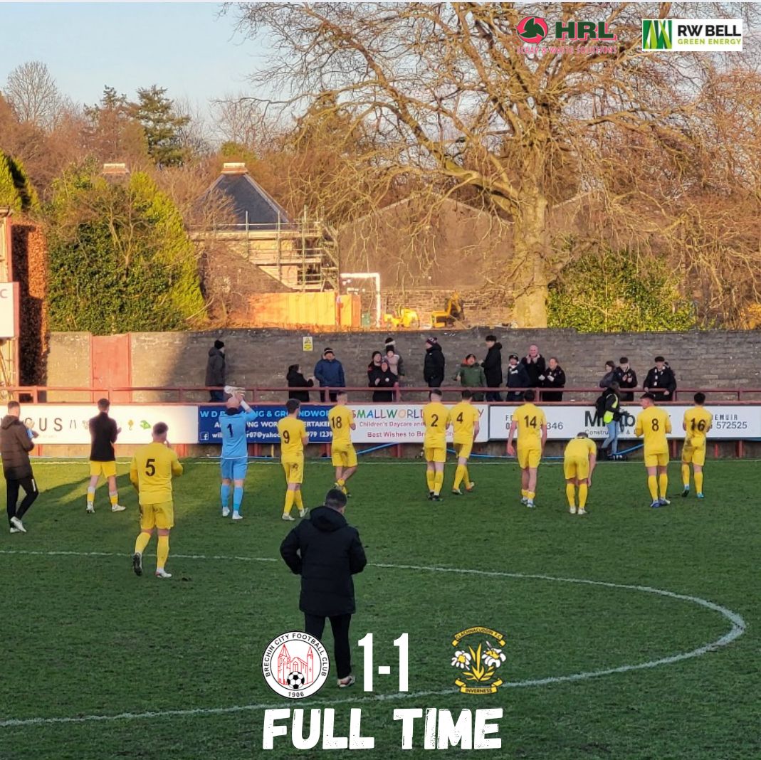 Full Time

Brechin 1-1 Clachnacuddin 

Heartbreak at the end but an excellent point and performance on the road 🤍
