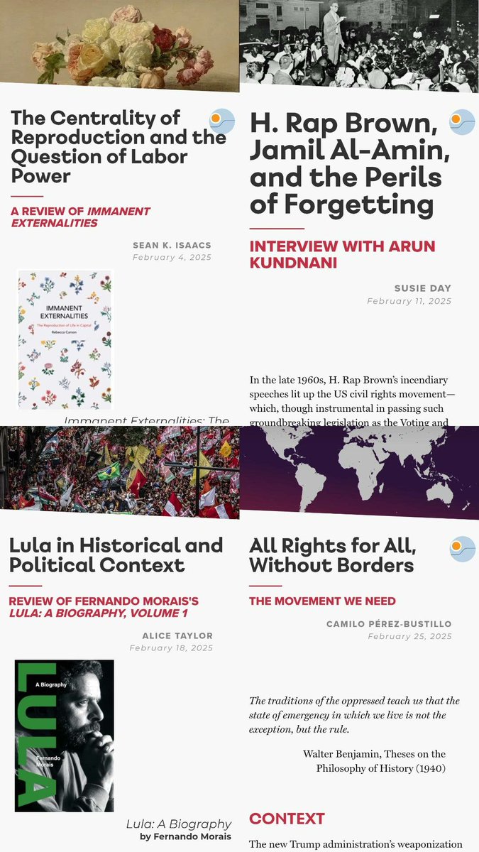 Spectre Journal (@journalspectre) on Twitter photo Hey y'all! February is in the books. Thanks to Sean Isaacs, susie day, <a href="/ArunKundnani/">Arun Kundnani</a>, <a href="/aliceyt24/">Alice Taylor</a>, and Camilo Pérez-Bustillo for sharing your work this month.
And big thanks to PM Dunne and <a href="/EmpowermentAve/">Empowerment Avenue</a> for continuing our Incarcerated Writers Series.
Links below 👇🏽🧵 Hey y'all! February is in the books. Thanks to Sean Isaacs, susie day, <a href="/ArunKundnani/">Arun Kundnani</a>, <a href="/aliceyt24/">Alice Taylor</a>, and Camilo Pérez-Bustillo for sharing your work this month.
And big thanks to PM Dunne and <a href="/EmpowermentAve/">Empowerment Avenue</a> for continuing our Incarcerated Writers Series.
Links below 👇🏽🧵