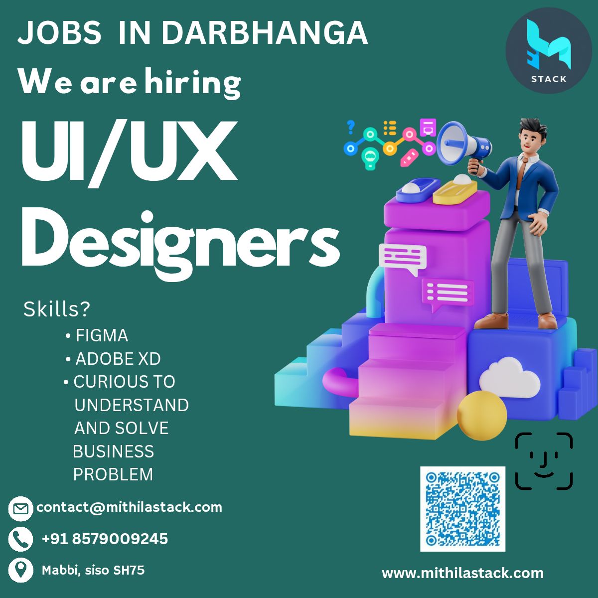 Arvind Jha (@jalajboy) on Twitter photo Know folks in Darbhanga, Madhubani, Saharsa, Supaul, Sitamarhi, Muzaffarpur who may be interested? Do pass the word.
Such a great joy to see IT jobs growing in Mithila.
<a href="/MithilaStack/">MITHILA STACK</a> <a href="/mithilaangels/">Mithila Angel Network</a> Know folks in Darbhanga, Madhubani, Saharsa, Supaul, Sitamarhi, Muzaffarpur who may be interested? Do pass the word.
Such a great joy to see IT jobs growing in Mithila.
<a href="/MithilaStack/">MITHILA STACK</a> <a href="/mithilaangels/">Mithila Angel Network</a>