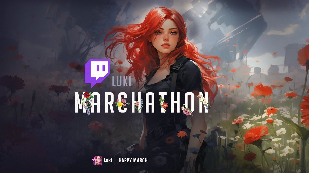 Happy 1st of March🌼🥳🎉!! 

I hope you have a great start of March, full of sun and good weather.

Doing a really fun event on Twitch today.
See you there twitch.tv/luki