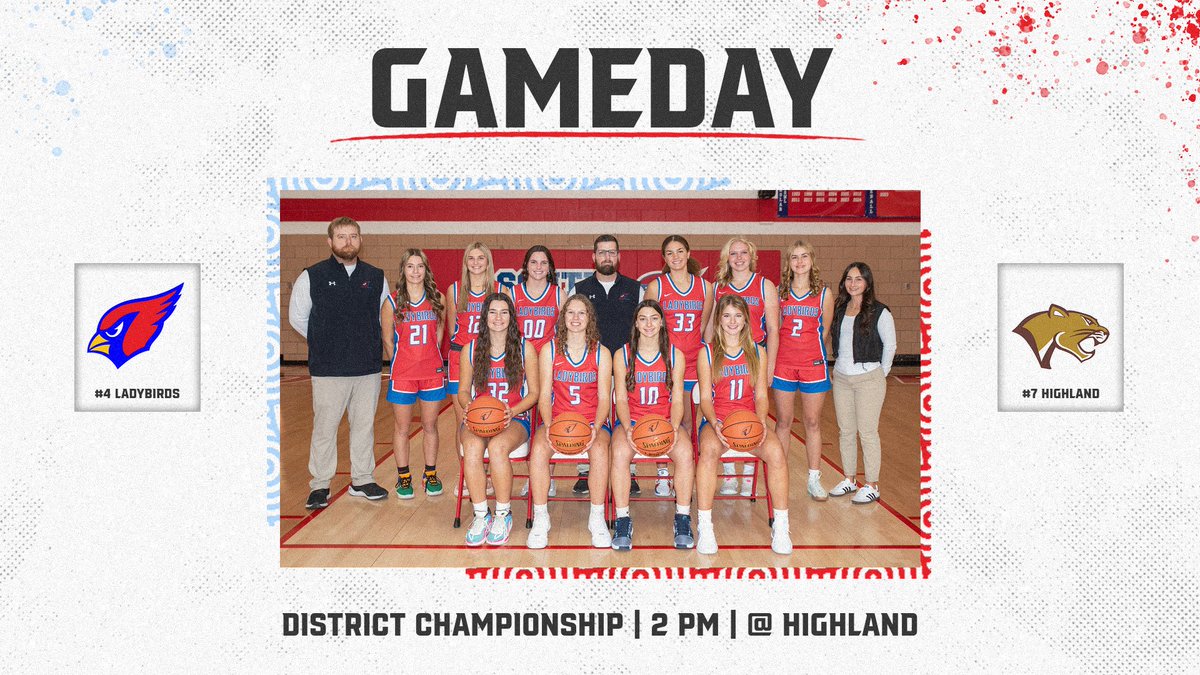 District Championship Gameday at Highland! Game starts at 2:00 PM. #ssladybirds