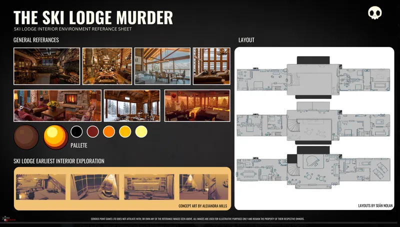 There's nothing better than that feeling of warm, cosy Ski Lodge, in a remote village between the mountains, with only a few of your friends. 

We're sure nothing will go wrong!

#SLMGame #indiegame #indiegamedev #videogame #reference #conceptart #gamer #game #gaming