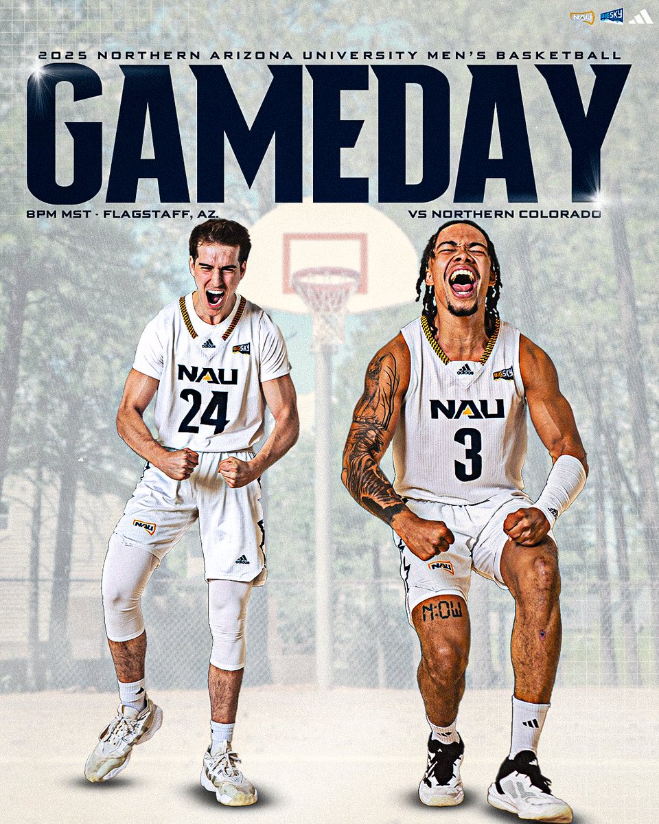 Late night Lumberjacks 🏀🌙

🆚 Northern Colorado
🕗 8 p.m. MST
📍 Flagstaff, Ariz.
📺 es.pn/403Ri7Y
📊 bit.ly/4jhQ01W
📻 bit.ly/4fouTbN
🎟️ bit.ly/3Yr8DXG 

#RaiseTheFlag | #BigSkyMBB