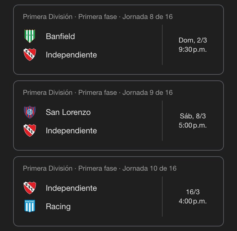 - Espero que marzo sea tranquilo

- Marzo: