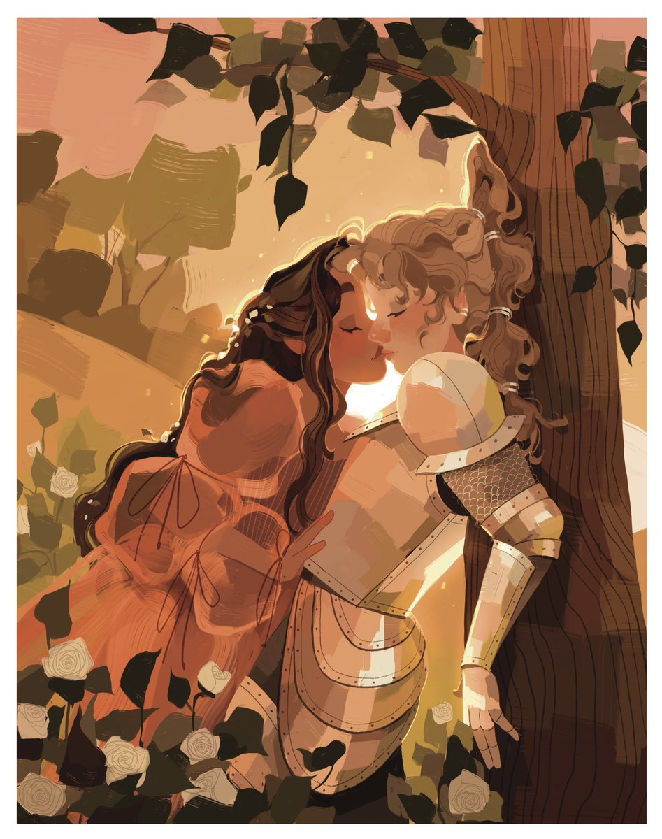 me anytime i sit down to draw: what if…. a knight… but… also…a lesbian