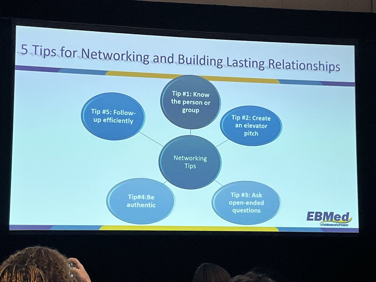 Benedict Ezeani (@bengnonny) on Twitter photo Great presentation by <a href="/JChristieMD/">Dr Jennifer Christie</a> on Building your Mentoring Network 🔥⚡️
📍Do your homework, have an elevator pitch; ask open-ended questions and don’t forget to follow up✅
#EBMed2025 Great presentation by <a href="/JChristieMD/">Dr Jennifer Christie</a> on Building your Mentoring Network 🔥⚡️
📍Do your homework, have an elevator pitch; ask open-ended questions and don’t forget to follow up✅
#EBMed2025
