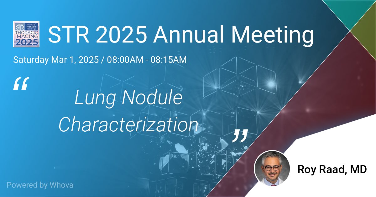 royraad's tweet photo. 🫁STR 2025 Annual Meeting on Mar 01 - 05, 2025.  See you there!  - via #Whova Event Platform
 https://t.co/nMXSQZ2B02 #STR2025

@thoracicrad https://t.co/owATDFxBAd