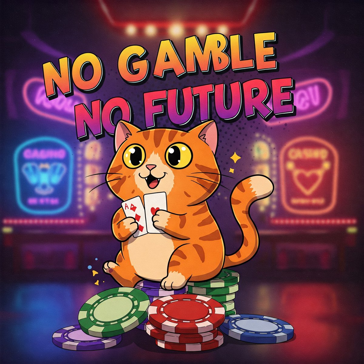 Poker Cat tweet media