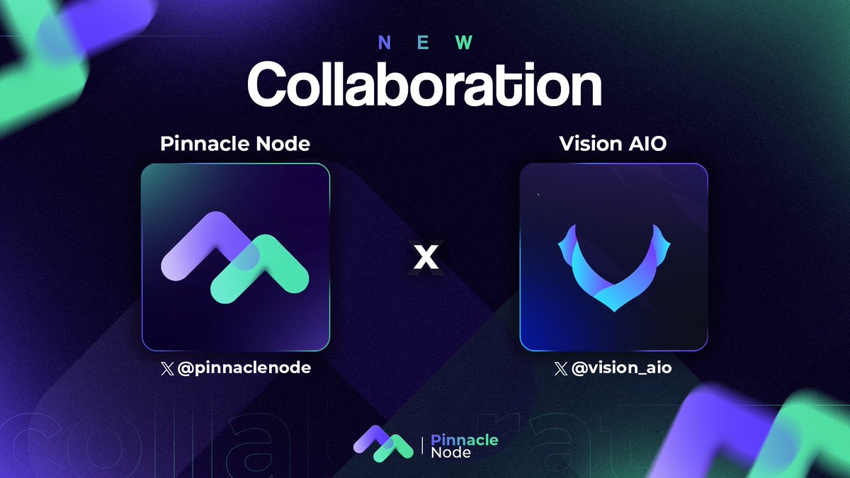 PinnacleNode's tweet image. We&apos;re partnering with @vision_aio to giveaway:
- 3x VisionAIO weekly keys
- 3x Pinnacle Node beta keys

To enter:
💙 Like &amp;amp; 🔁 RT this tweet
👉 Follow  @vision_aio @PinnacleNode
💬 Tag 2 friends

Winner will be picked in 48 hours! 🤝