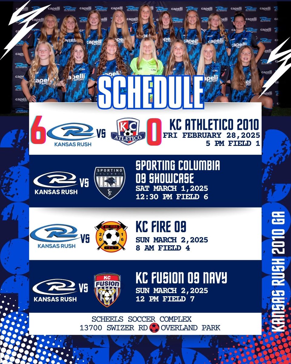 Kansas Rush 10 GA (@ksrush10ga) on Twitter photo After a 💪WIN last night, ready for GAME 2‼️
Let's G⚽️
<a href="/KS_RushSoccer/">Kansas Rush Soccer Club</a> <a href="/KSRGirlsAcademy/">Kansas Rush Girls Academy</a> <a href="/TopDrawerSoccer/">TopDrawerSoccer</a> <a href="/TheSoccerWire/">SoccerWire</a> <a href="/PrepSoccer/">Prep Soccer ⚽️</a> <a href="/ImYouthSoccer/">ECNL/GA/Recruiting/College Soccer</a> After a 💪WIN last night, ready for GAME 2‼️
Let's G⚽️
<a href="/KS_RushSoccer/">Kansas Rush Soccer Club</a> <a href="/KSRGirlsAcademy/">Kansas Rush Girls Academy</a> <a href="/TopDrawerSoccer/">TopDrawerSoccer</a> <a href="/TheSoccerWire/">SoccerWire</a> <a href="/PrepSoccer/">Prep Soccer ⚽️</a> <a href="/ImYouthSoccer/">ECNL/GA/Recruiting/College Soccer</a>