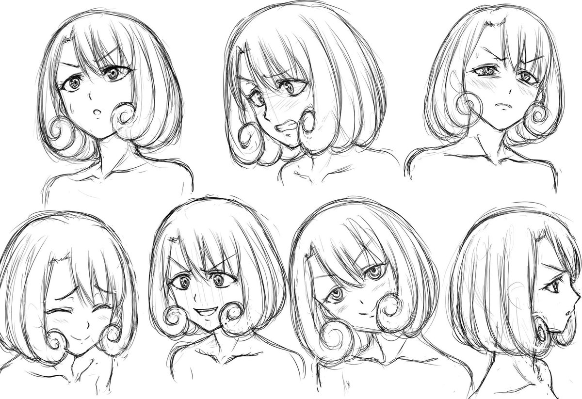 いわかけるの大場久怜亜さんのキャラデザ修正〜🧗‍♂️ 