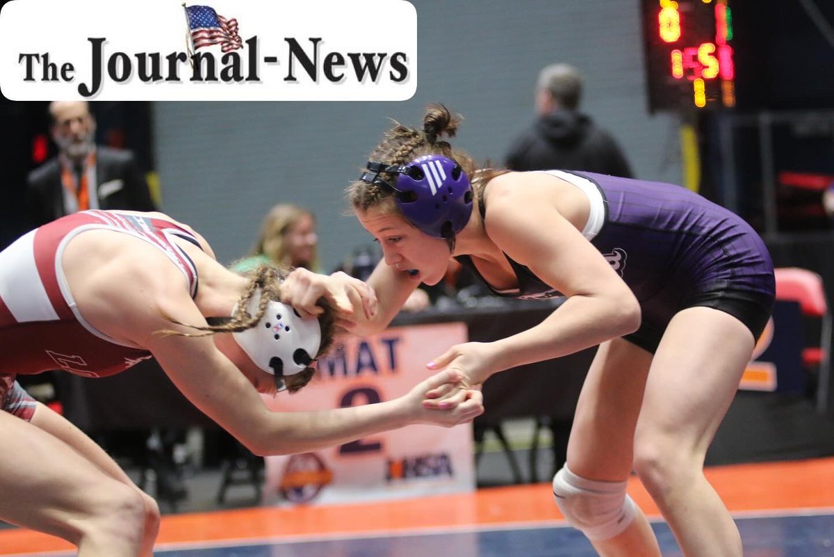 Litchfield’s Rilynn Younker will wrestle London Gandy of Homewood for fifth place at 110 pounds at the IHSA Girls State Wrestling Championships.