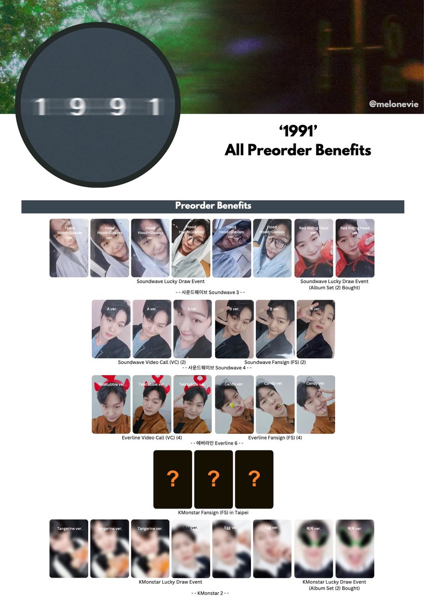 LEECHANGSUB '1991' Photocard Template + kmonstar 2 ld *japan fm ld