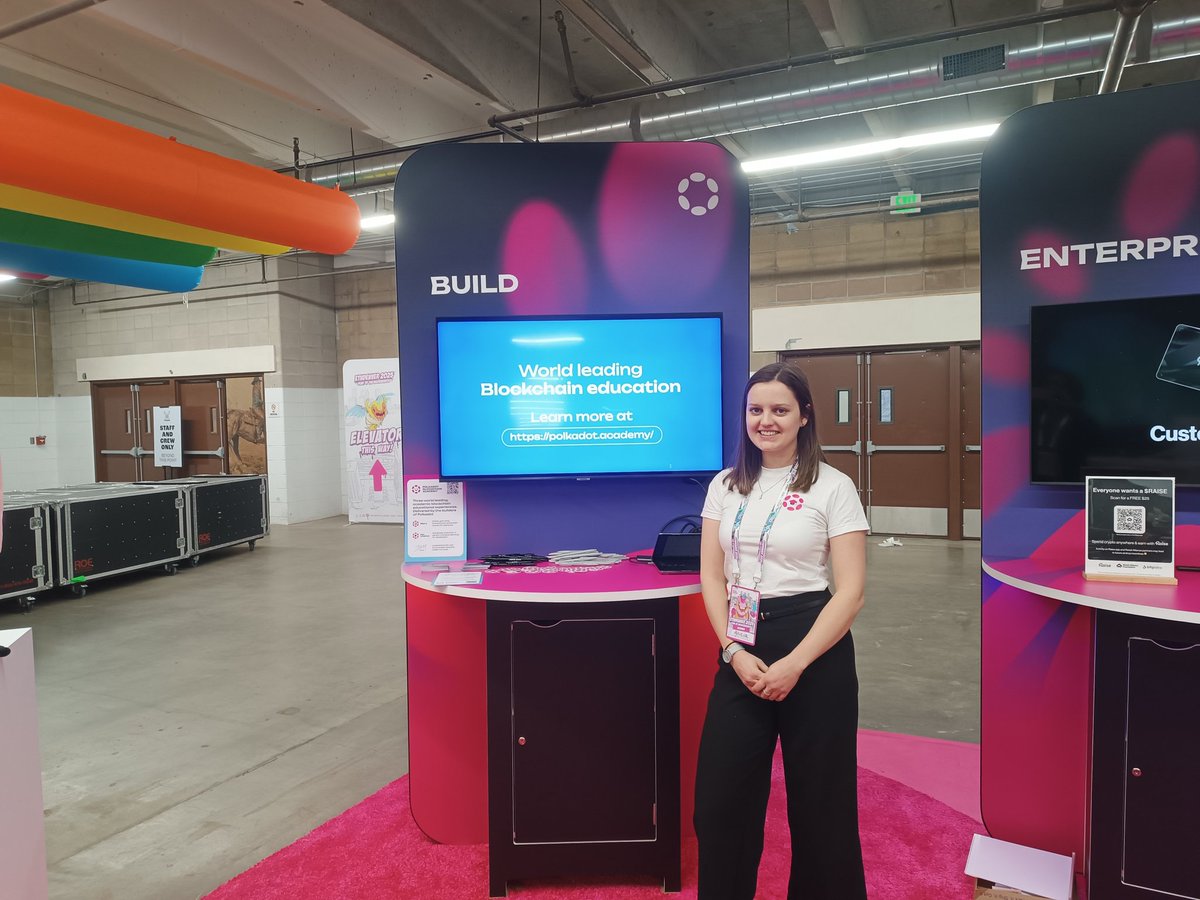 AcademyPolkadot's tweet image. Two more days left to come visit us at the @Polkadot booth at @EthereumDenver! 🚀

Come by to chat with our team and learn more about our programmes, grab some cool Polkadot swag and be in a chance to win some high value prizes! 🙌

#Polkadot #ETHDenver #PolkadotAcademy