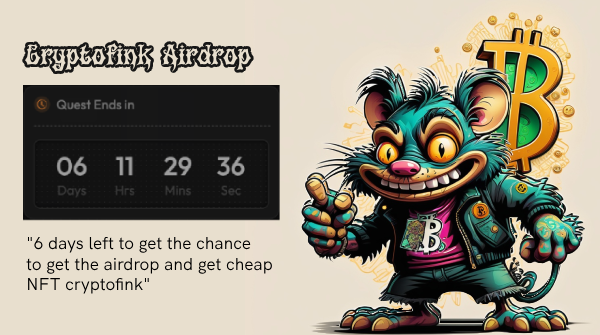 cryptofink_xyz's tweet photo. Cryptofink Airdrop Confirmed! 
6 days left to get the chance to get the airdrop and get cheap NFT cryptofink.
Join now => https://t.co/Mac98daBCO…. 
#Cryptofink #Airdrop https://t.co/hfhN6kpdPE