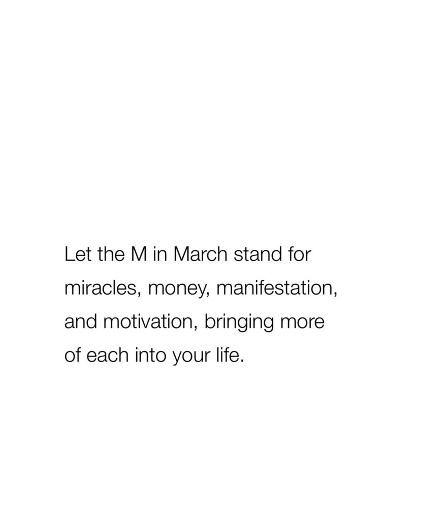 Happy March Everyone! 😇