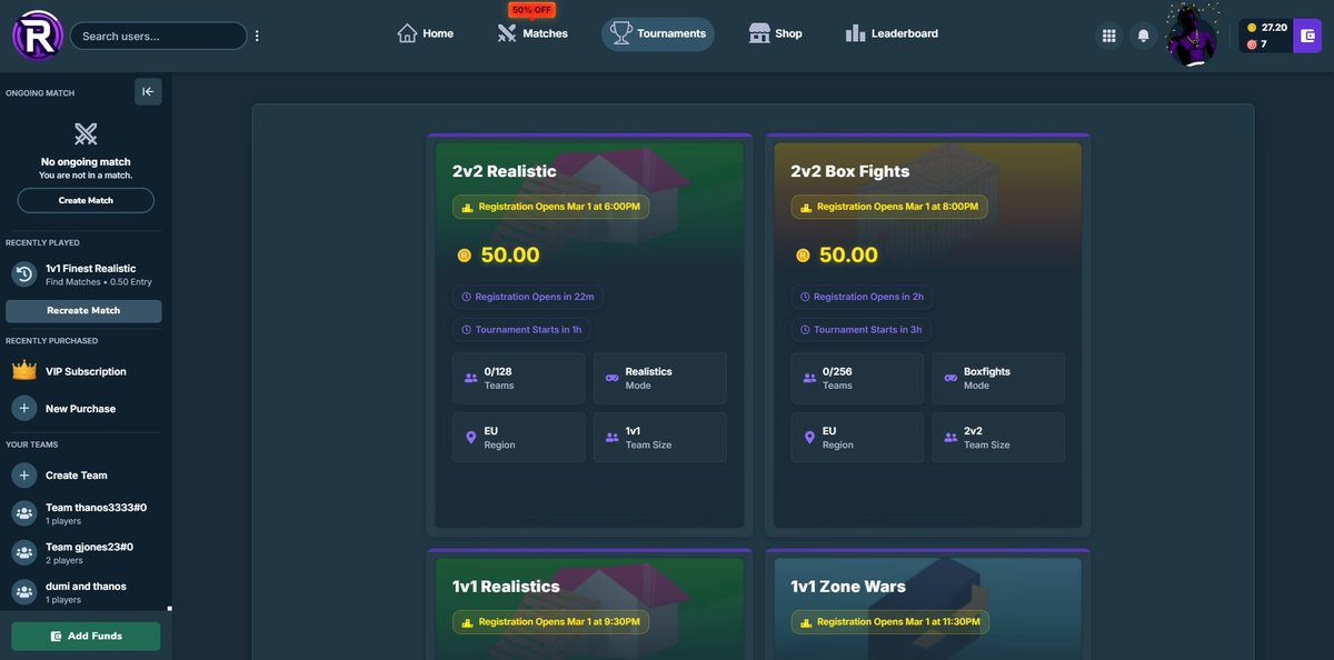 Rivox is the ONLY site to that has FREE to enter tournaments DAILY!

$50 Token giveaway - (10 winners)
- Like and Retweet
- Follow <a href="/Rivoxgg/">Rivox</a> 
- @ 2 friends and comment your rivox username!

Rivox remains the website with the strictest stance against cheating.