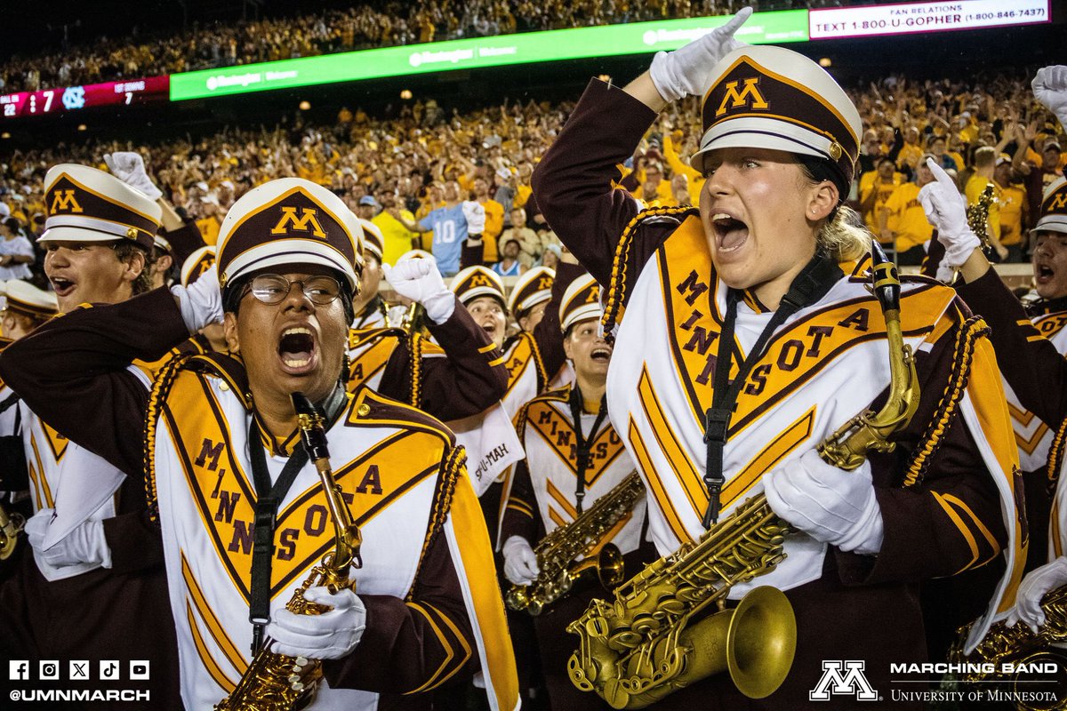 Today’s the day! Be sure to submit all audition materials by the end of the day to be considered for Brass &amp; Woodwind early decision 🎺🎷🎶

z.umn.edu/umnmarch 

#gophers #universityofminnesota #collegemarching #marchingband