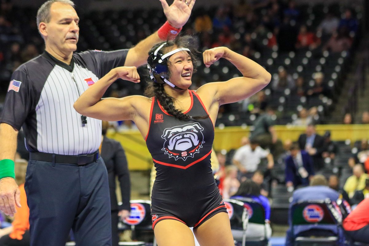 MetroSportsSTL's tweet image. Girls Class 2: @MSHSAAOrg wrestling championships: 125: @FZSwrestling junior Jena Gumahin (46-1) will try to repeat as champion after a late takedown gave her a tough 4-1 victory. She will face the only wrestler to beat her this season, Nixa junior Addison Harkins (41-2).