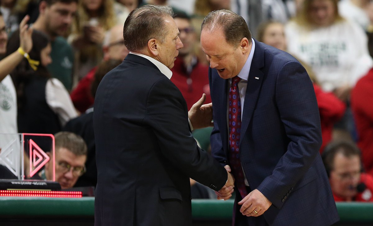 Michigan State head coach Tom Izzo on the job Greg Gard has done this season after losing their top two players to the transfer portal.

"Sometimes, addition by subtraction. Remember that. 

"I am impressed by that. I think he should be coach of the year for what he did."
