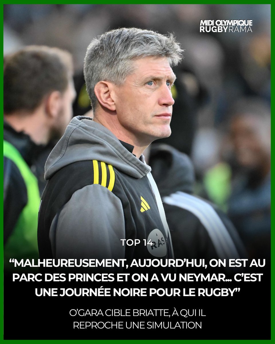 Ronan O’Gara a pointé du doigt le comportement de Romain Briatte sur l’action amenant le carton rouge de son deuxième ligne Will Skelton. En clair ? Il lui reproche d’avoir simulé et le compare au footballeur Neymar

Les détails > shorturl.at/F3APM