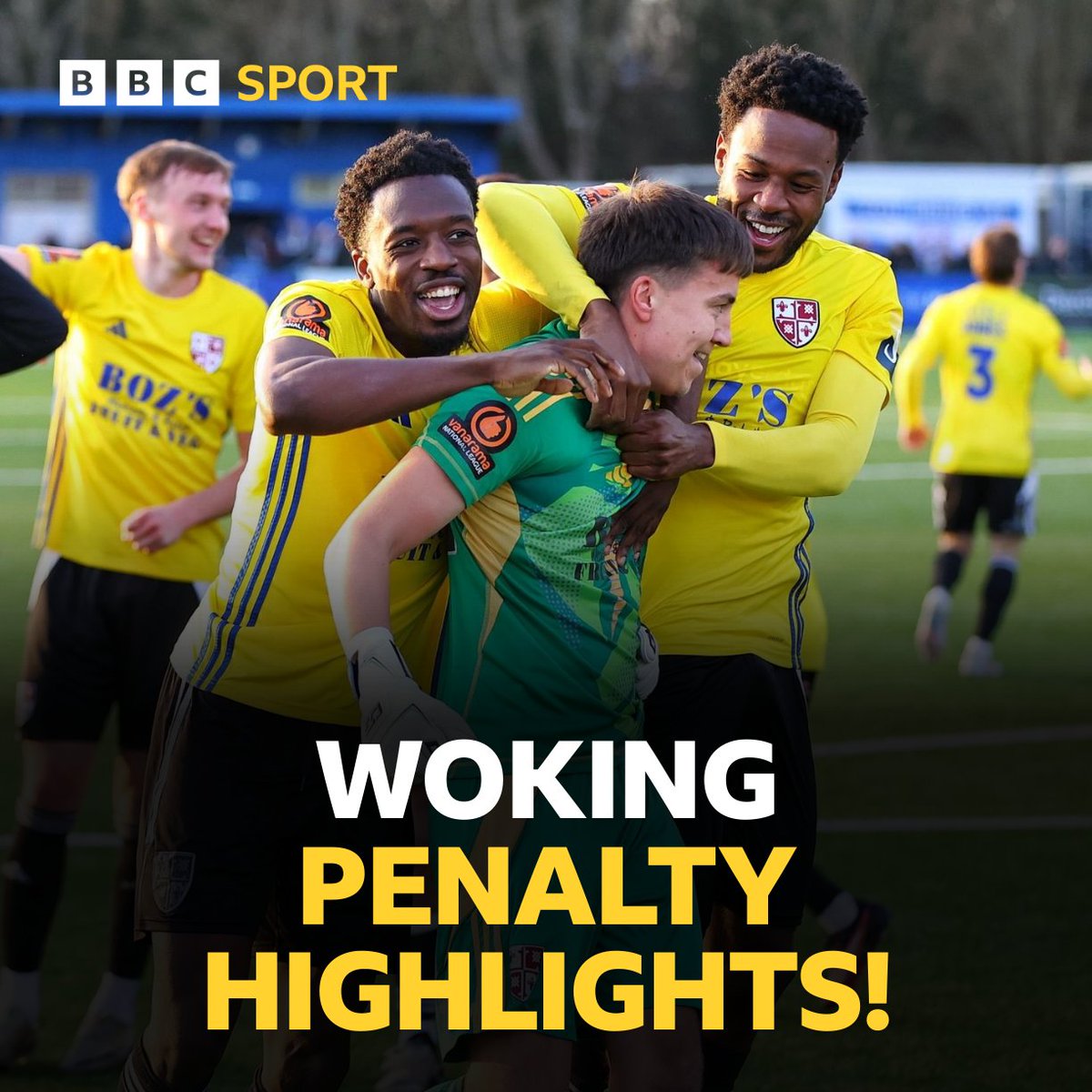 𝐖𝐎𝐊𝐈𝐍𝐆 𝐏𝐄𝐍𝐀𝐋𝐓𝐈𝐄𝐒 𝐇𝐈𝐆𝐇𝐋𝐈𝐆𝐇𝐓𝐒! 😅

If you dare... Re-live every penalty! 🍿

Woking beat Oxford City 2-1 on penalties to make the Semi-Finals of the FA Trophy 🏆

Listen below! 📻
📎bbc.co.uk/programmes/p0k…
📸: Matt Fiddes #COYCards 🔴