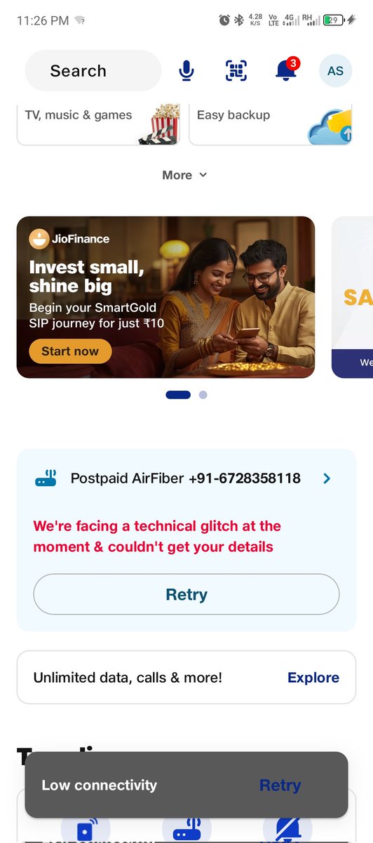 AnShy75422's tweet photo. Brilliant genious of Jio techniccal team, They have a single soluction for the issue every time, Restart the router, I called jio my care more than 20 times, but each time they give me the soluction of the year restart the router. @jioairfiber @JioCare @reliancejio @JioFiberVoice https://t.co/gxvoGWEfQa