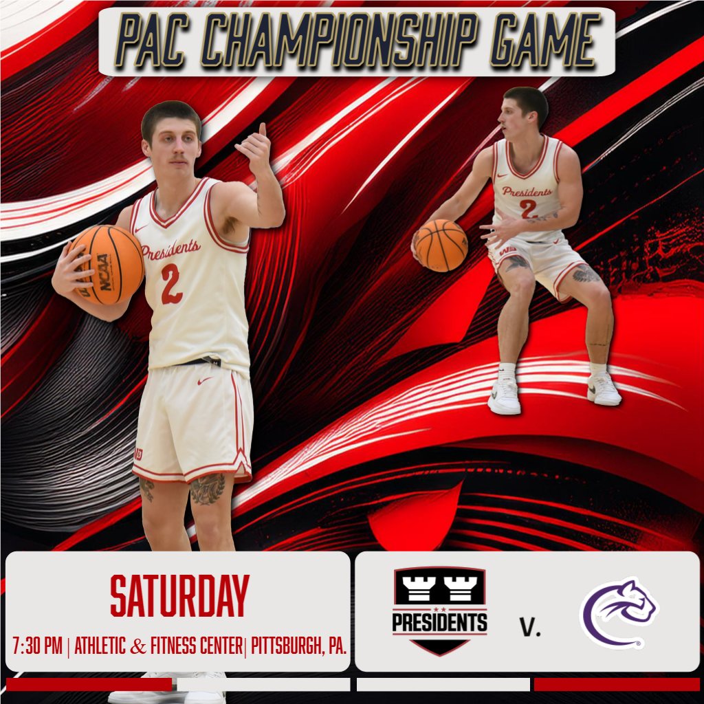 Gonna Put it All On the Line! 😤

📍 Washington, Pa.
🆚 Chatham
🕒 7:30 PM
📺 pacstream.net
📊 gochathamcougars.com/sidearmstats/m…

#PrezPride