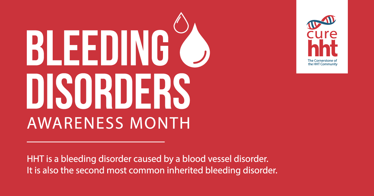 curehht's tweet photo. HHT: Bleeding disorder caused by a blood vessel disorder. 🤯 It's the 2nd most common inherited bleeding disorder. Join us in raising awareness this month! Support patients & medical research. #HHTAwareness #HealthFacts #ResearchMatters https://t.co/RPNMwqdFiy