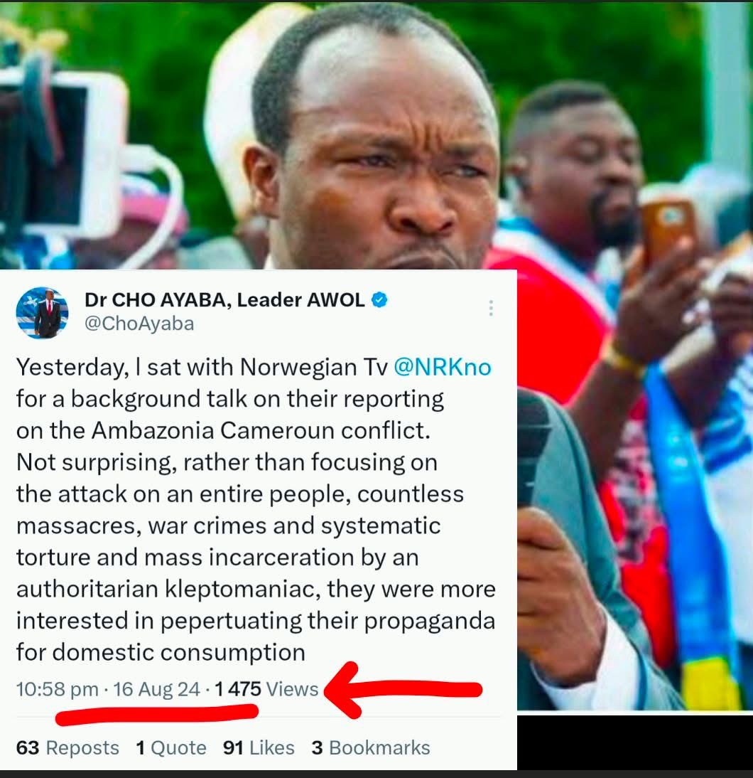 Dr. Cho Ayaba Called Out Norwegian Media’s Bias Before His Arrest!

On August 16, 2024, just before his unjust arrest by Norwegian authorities, Dr. Cho Ayaba sat down with Norway’s NRK TV for a background discussion on the Ambazonia-Cameroon conflict. But rather than focusing on