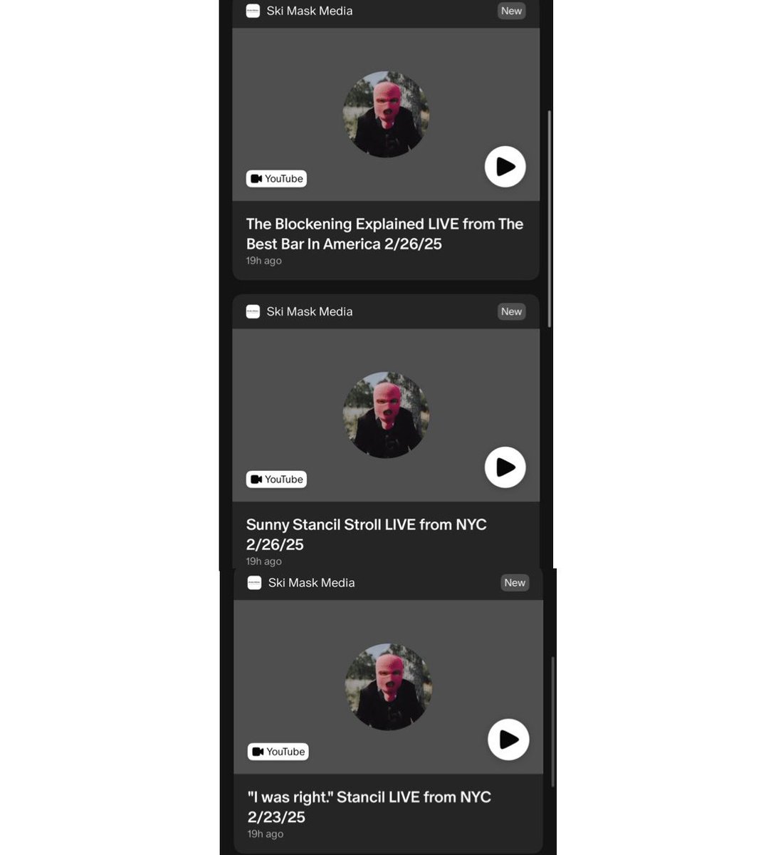 StancilJim's tweet photo. Amazing whatโs happened on the Skimask Media Patreon in just the last 24 hours not to mention the last month. All for $3. #KingsofContent
ENJOY: https://t.co/z2JW1ctSsr https://t.co/kh51GEd83v