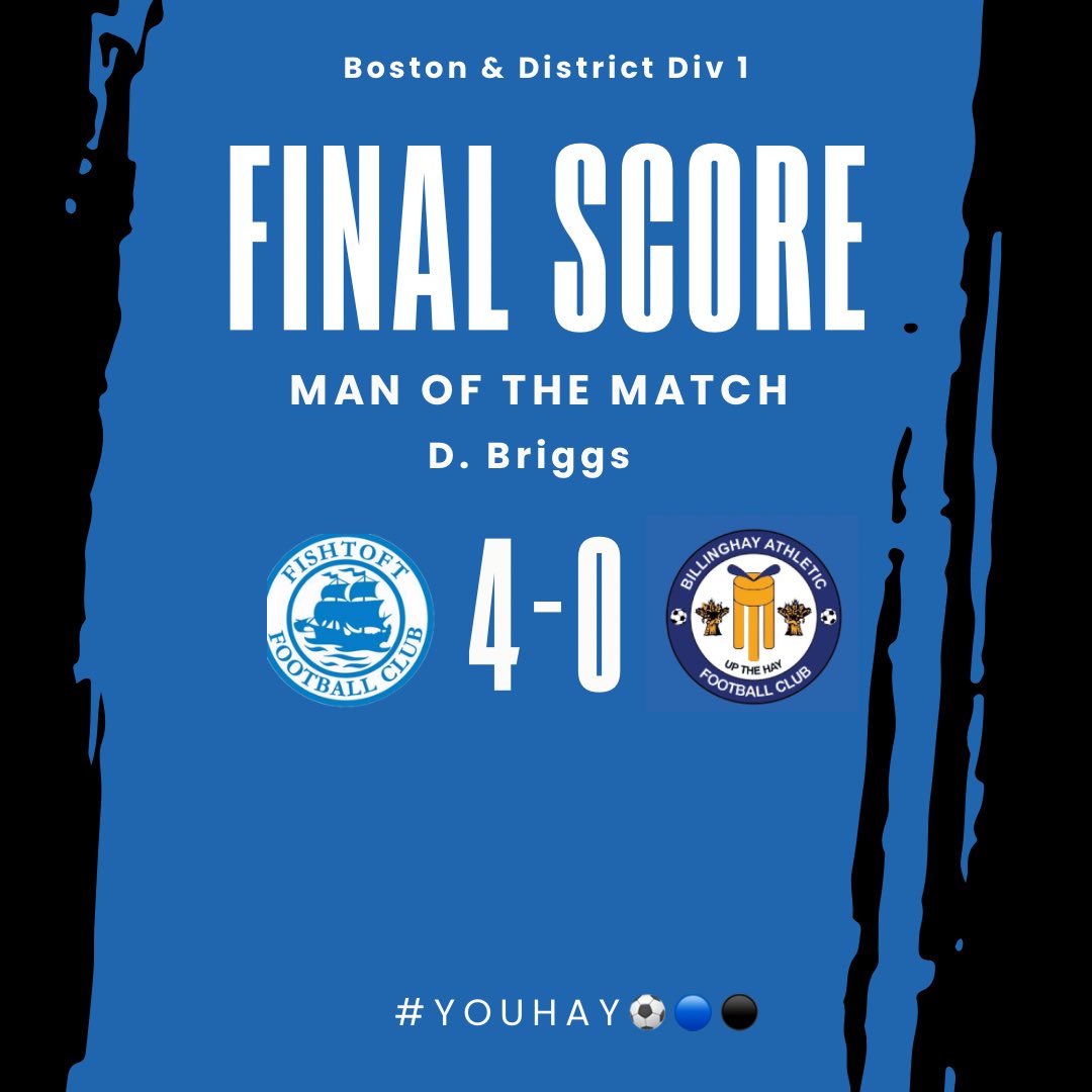 BillinghayAth's tweet photo. Mixed emotions this week despite both teams losing!! Reserves unlucky to lose one nil with a great team performance. All what was missing was the goal! Shoutout to 16yr old GK Conor Crofts making his debut for the reserves and putting in a MOM display!

#YouHay⚽️🔵⚫️ https://t.co/p7MhzTHYcj