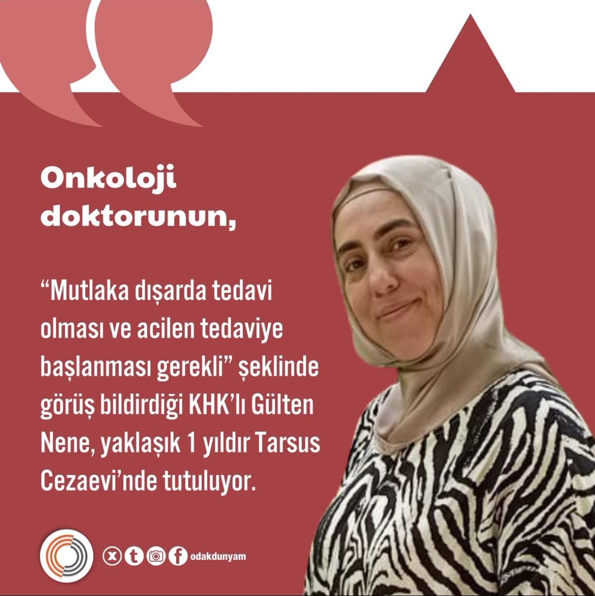 Kalbiniz de nokta kadar vicdan ve merhamet varsa"
Tüm hasta,yaşlı ve annelerle birlikte
          
           👇👇👇👇👇

GültenNene AcilTahliye edilsin📢