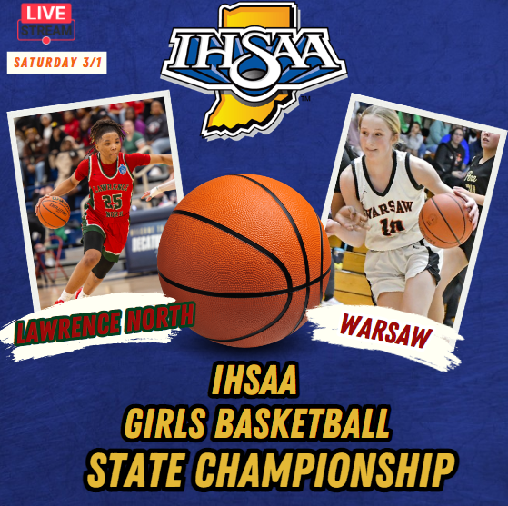 IndyStar HS_Sports (@indystarhs_) on Twitter photo #IHSAA|🏀🏆Girls BasketballState Championship
Lawrence North vs Warsaw
📺: bit.ly/40VSJKfr
🗓 | Sat.3/1
🕖| 8:15p.
<a href="/LNGB_Coach/">Coach Stephen Thomas</a> <a href="/WCHS_LadyTigers/">Warsaw Lady Tigers</a> <a href="/LawrenceSupt/">Dr. Shawn A. Smith</a> <a href="/BrettHCrousore/">Brett Crousore</a> <a href="/lnwildcats/">LN Wildcats</a> <a href="/ltgoodnews/">LT Schools</a> <a href="/JoslynBricker10/">Joslyn Bricker</a> <a href="/warsaw_hoops/">Warsaw Tiger Hoops</a> <a href="/Warsaw_Tigers/">Warsaw Tigers</a> <a href="/LNHSwildcats/">Lawrence North</a> <a href="/ChipKosCo/">Chip Davenport</a> #IHSAA|🏀🏆Girls BasketballState Championship
Lawrence North vs Warsaw
📺: bit.ly/40VSJKfr
🗓 | Sat.3/1
🕖| 8:15p.
<a href="/LNGB_Coach/">Coach Stephen Thomas</a> <a href="/WCHS_LadyTigers/">Warsaw Lady Tigers</a> <a href="/LawrenceSupt/">Dr. Shawn A. Smith</a> <a href="/BrettHCrousore/">Brett Crousore</a> <a href="/lnwildcats/">LN Wildcats</a> <a href="/ltgoodnews/">LT Schools</a> <a href="/JoslynBricker10/">Joslyn Bricker</a> <a href="/warsaw_hoops/">Warsaw Tiger Hoops</a> <a href="/Warsaw_Tigers/">Warsaw Tigers</a> <a href="/LNHSwildcats/">Lawrence North</a> <a href="/ChipKosCo/">Chip Davenport</a>