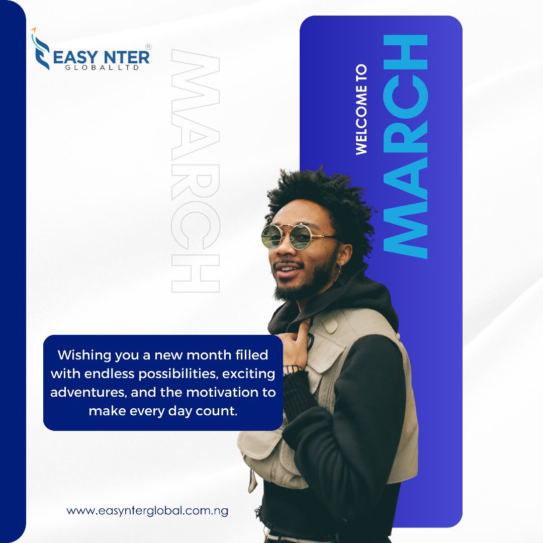 It's a new dawn ✨️
New opportunities await. Stay focused, work hard, and keep pushing forward. 
Success is yours to claim!

#EASYNTERGLOBAL #MarchForward #StayMotivated